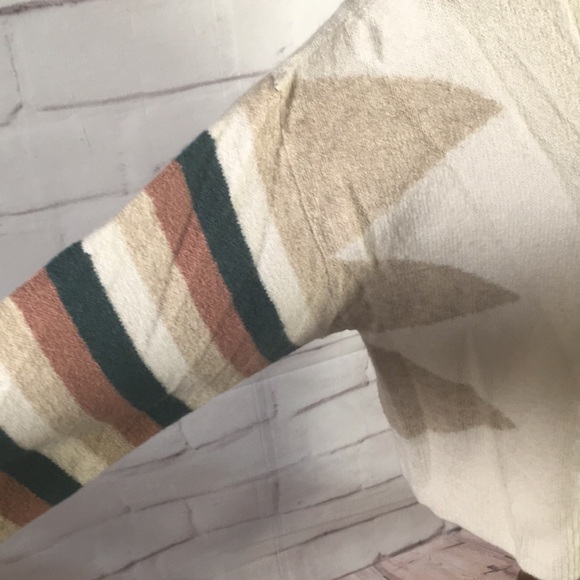 Madewell Stripe Sleeve Geo Pullover Sweater - Picture 5 of 11